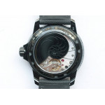 Fifty Fathoms PVD Dark Knight 1:1 Best Edition Black Dial Sail-canvas Strap A1315 ZF