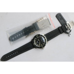 Fifty Fathoms SS Black 1:1 Best Edition Black Dial Sail-canvas Strap A2836 (Free Extra Strap) ZF