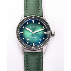 Fifty Fathoms Bathyscaphe Mokkarran Limited Edition Ceramic Case Green Dial Nylon Strap GF A1315