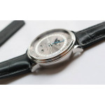 Villeret 6654 SS Complicated Function 1:1 Best Edition White&Grey Dials Leather Strap A6654 V3 OMF