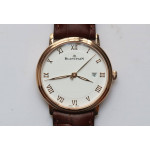 Villeret 6651 RG 1:1 Best Edition White Dial Brown Leather Strap A1151 ZF