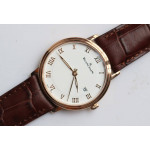 Villeret 6651 RG 1:1 Best Edition White Dial Brown Leather Strap A1151 ZF