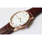 Villeret 6651 RG 1:1 Best Edition White Dial Brown Leather Strap A1151 ZF