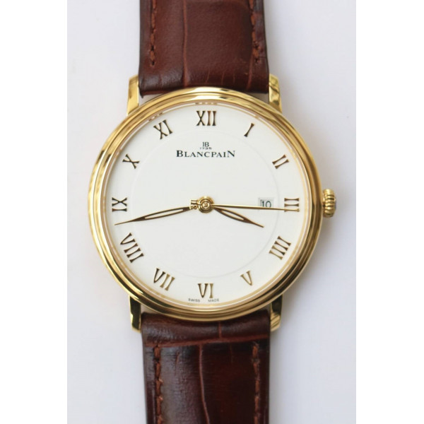 Villeret 6651 YG 1:1 Best Edition White Dial Brown Leather Strap A1151 ZF