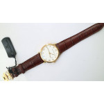 Villeret 6651 YG 1:1 Best Edition White Dial Brown Leather Strap A1151 ZF