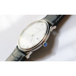 Villeret 6651 SS 1:1 Best Edition White Dial Brown Leather Strap A1151 ZF