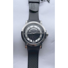 Marine 5222 SS 1:1 Best Edition Black Dial black Leather Strap Asian Cal.517GG HGF