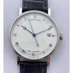  Classique Ref 5177 SS White Dial Leather Strap MKF A2892