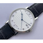  Classique Ref 5177 SS White Dial Leather Strap MKF A2892