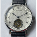 Grand Complication Tourbillon SS White Dial Black Leather Strap AXF 