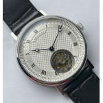 Grand Complication Tourbillon SS White Dial Black Leather Strap AXF 