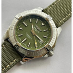 Avenger 43mm SS Case Green Dial Nylon Strap OXF A2824