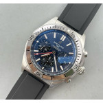 Chronomat B01 SS Blue Dial Rubber Strap BLS Asia 7750