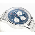 Navitimer Chronograph 43mm SS Case Blue Dial Bracelet BLS Asia 7750