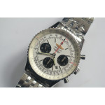 Navitimer Chronograph 43mm SS Case Black&White Dials Bracelet Asia 7750