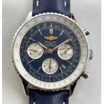 Navitimer Chronograph 43mm SS Case Blue Dial Leather Asia 7750