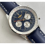 Navitimer Chronograph 43mm SS Case Blue Dial Leather Asia 7750