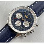 Navitimer Chronograph 43mm SS Case Blue Dial Leather Asia 7750