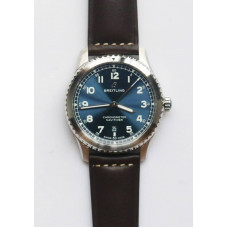 Navitimer 8 Automatic 41mm 1:1 Best Edition Blue Dial Leather Strap A2824 ZF