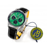 Navitimer B01 Chrono 43mm SS Green Dial Leather Strap BLS A7750