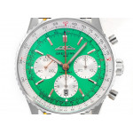 Navitimer B01 Chrono 43mm SS Light Green Dial Leather Strap BLS A7750