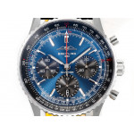 Navitimer B01 Chrono 43mm SS Blue Dial Leather Strap BLS A7750