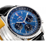 Navitimer B01 Chrono 43mm SS Blue Dial Leather Strap BLS A7750