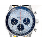 Navitimer B01 Chrono 43mm SS Ice Blue Dial Leather Strap BLS A7750