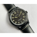 Navitimer 8 A17314 DLC 1:1 Best Edition Black dial On black leather strap TF A2824