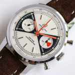 Top Time Chrono SS 1:1 Best Edition White Dial Brown Leather Strap BLS A7750