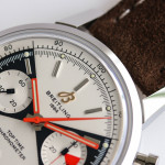 Top Time Chrono SS 1:1 Best Edition White Dial Brown Leather Strap BLS A7750