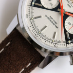 Top Time Chrono SS 1:1 Best Edition White Dial Brown Leather Strap BLS A7750