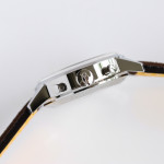 Top Time Chrono SS 1:1 Best Edition White Dial Brown Leather Strap BLS A7750