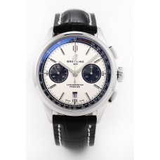 Premier B01 Chronograph 42mm SS White&Grey&Green&Blue Dials BLS A7750