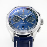 Premier B01 Chronograph 42mm SS White&Grey&Green&Blue Dials BLS A7750