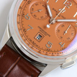 Premier B01 Chronograph 42mm SS Brown Number Dial Leather Strap BLS A7750