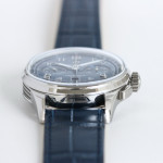 Premier B01 Chronograph 42mm SS Blue Number Dial Leather Strap BLS A7750