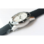 SuperOcean Heritage ii 42mm SS 1:1 Best Edition White Dial Black Bezel Black Rubber Strap A2824 OMF