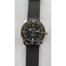 Superocean Heritage II 42mm SS/RG Black Dial Rubber Strap OXF A2824