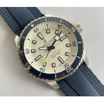 Superocean 42mm Blue Bezel White Dial Rubber Strap BLS Asia 2824