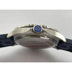 Superocean 42mm Blue Bezel White Dial Rubber Strap BLS Asia 2824