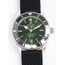 Superocean Heritage II 42mm SS Green Dial Rubber Strap GF A2824