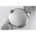 Ballon Bleu 33mm SS 1:1 Best Edition White Textured Dial  SS Bracelet AF Swiss CAL.076