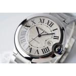 Ballon Bleu 42mm SS 1:1 Best Edition White Texture Dial Bracelet AF A2824 V4