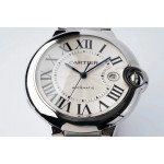 Ballon Bleu 42mm SS 1:1 Best Edition White Texture Dial Bracelet AF A2824 V4