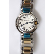 Balon Bleu Ladies 28mm SS/YG White Dial Bracelet Swiss Quartz