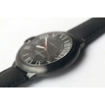 Ballon Bleu 42mm DLC 1:1 Best Edition Black Texture Dial Black Nylon Strap A2824