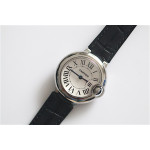 Balon Bleu Ladies 28mm SS White Dial Leather Swiss Quartz