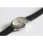 Balon Bleu Ladies 28mm SS White Dial Leather Swiss Quartz