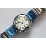 Balon Bleu Ladies 28mm SS White Dial Bracelet Swiss Quartz